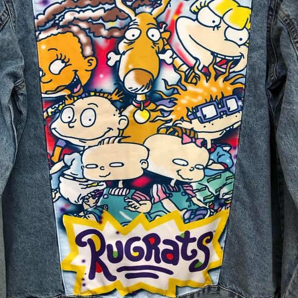 Nickelodeon Rugrats Graphic Denim Jean Jacket NWT - Picture 10 of 13